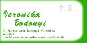 veronika bodonyi business card